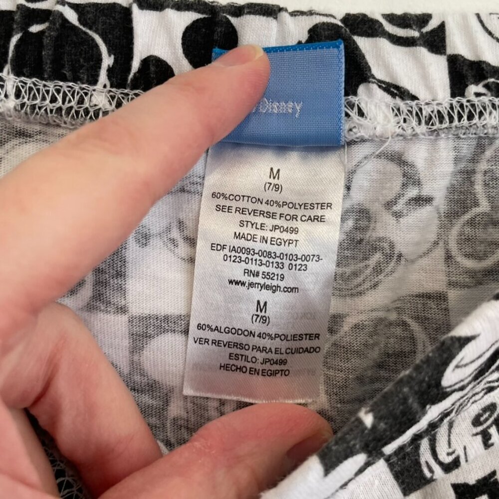 DISNEY x JERRY LEIGH Mickey Mouse Checker Print Lounge Pajama Pant Checkered JRS - Picture 6 of 16